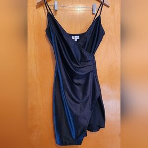 Black Gold Glitter Sexy Minimal Dress